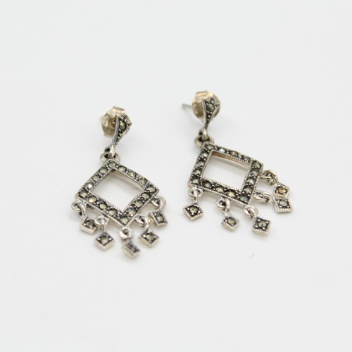 Silver Finish Kite Shape Design Earrings | Earrings | Women's Earrings